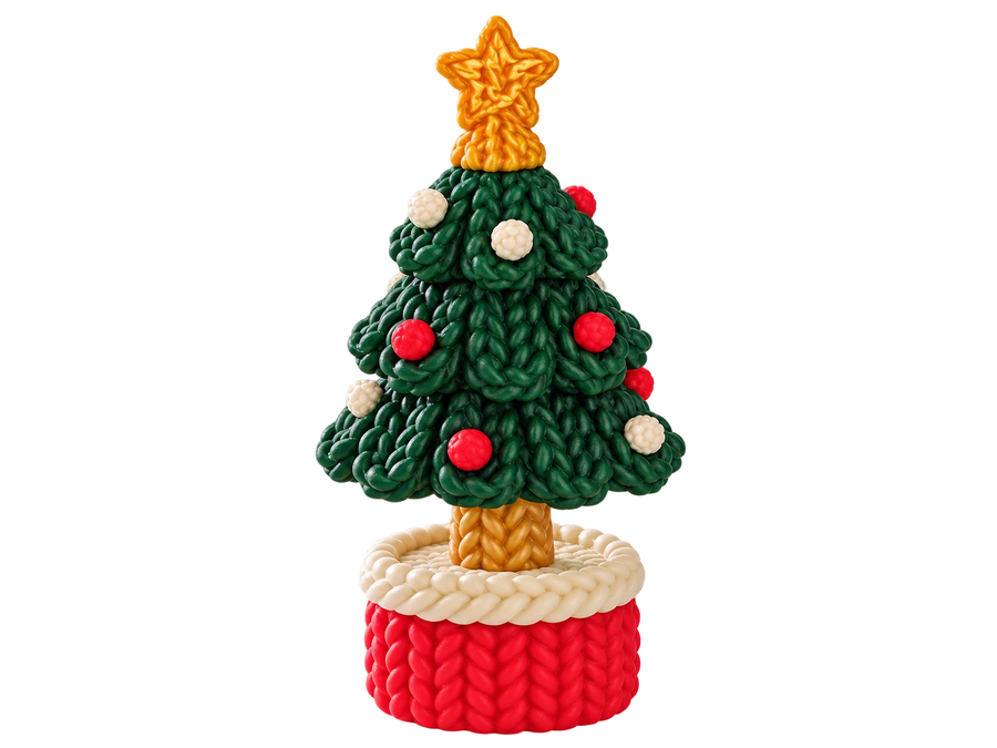Árvores de Natal — Efeito Croché