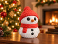 Boneco de Neve — Efeito Croché