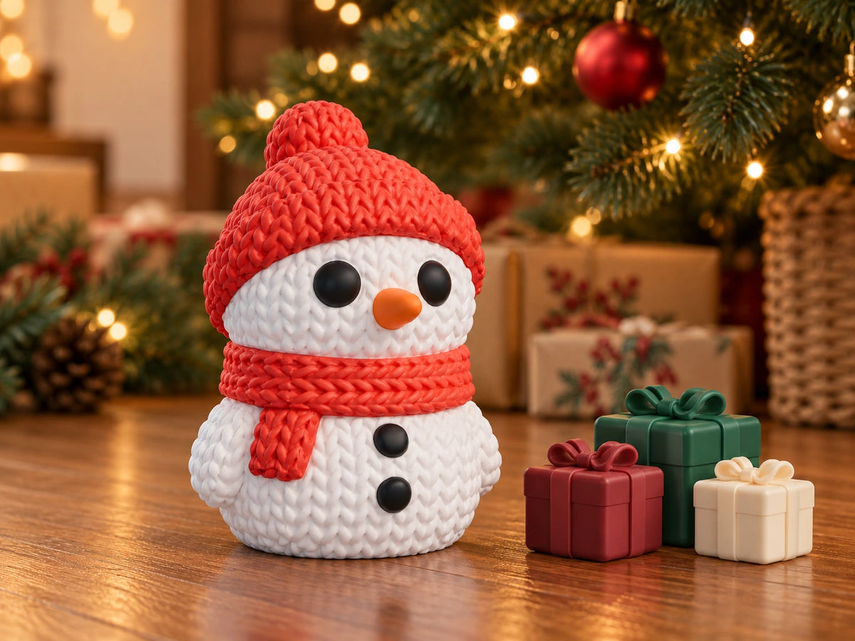 Boneco de Neve — Efeito Croché