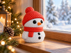 Boneco de Neve — Efeito Croché