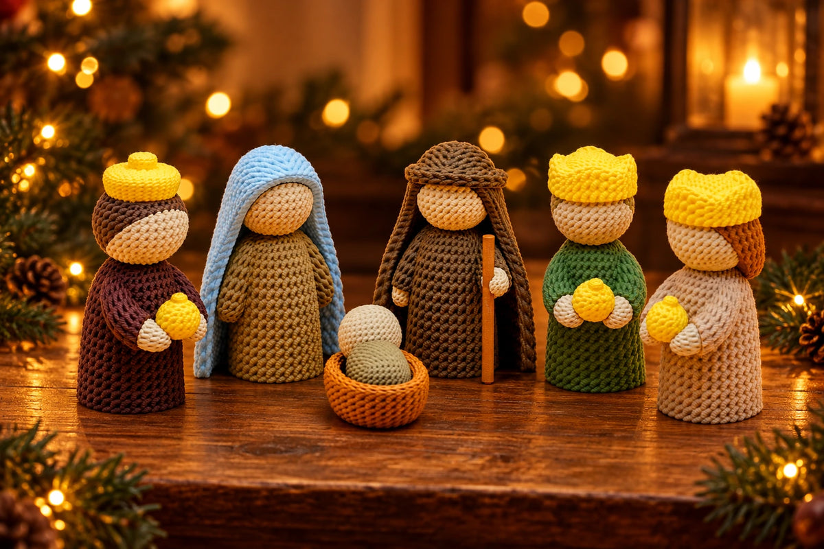 Sagrada Família com os três Reis Magos — conjunto completo